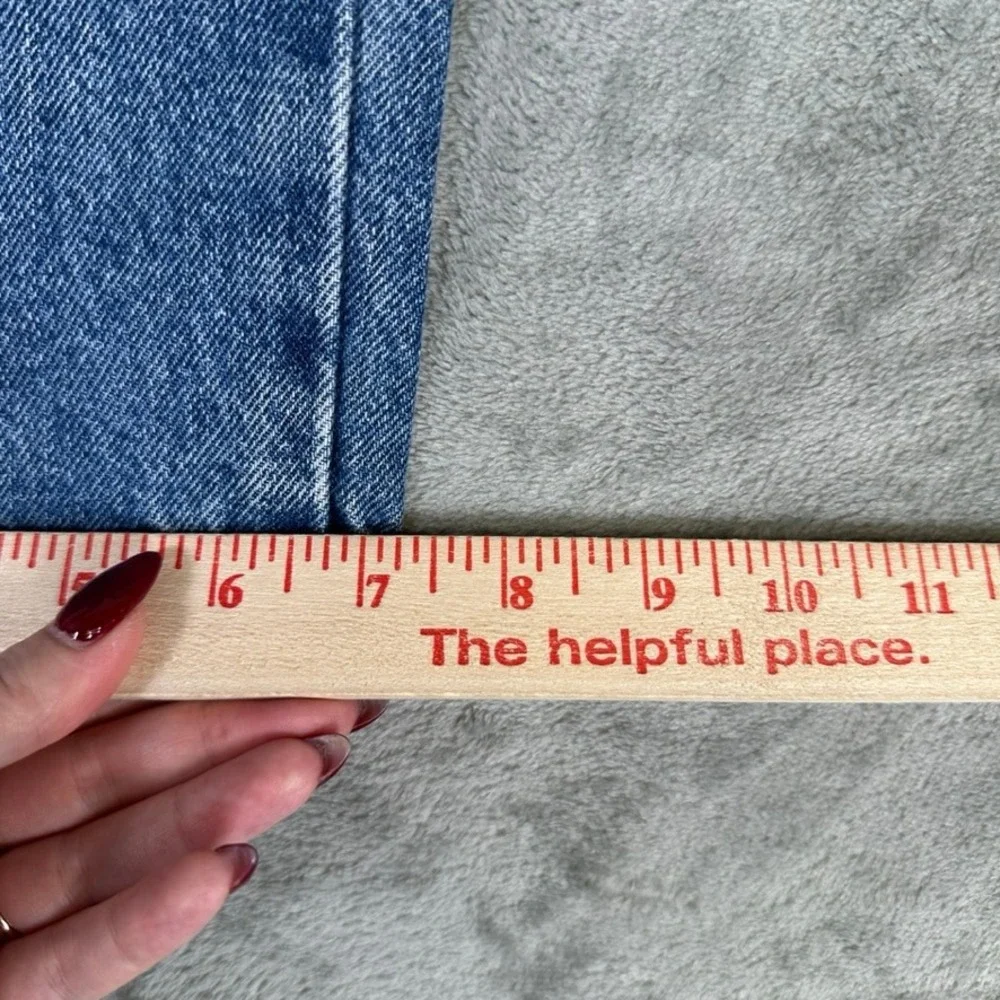 Vintage LL Bean High Waisted Straight Leg Jeans Medium Wash Denim 27x30.5